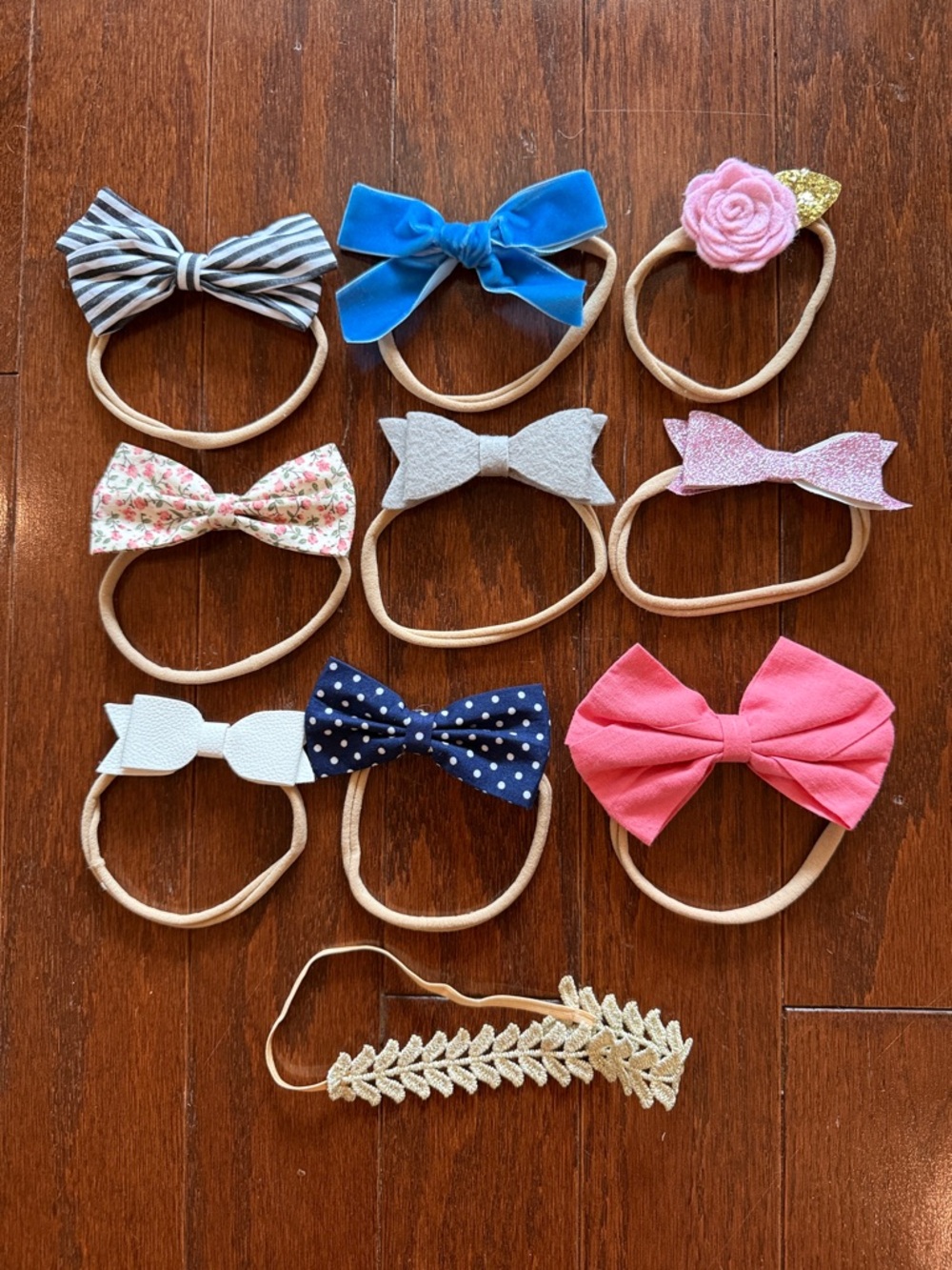 Parker Baby Co Girls Bows and Headbands 10 pack